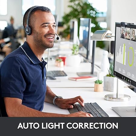 Logitech C270 HD Webcam | 720p Widescreen Video Calling | Noise-Reducing Mic | Auto Light Correction | USB Plug-and-Play for PC, Laptop, MacBook, Tablet – Black 4 Logitech C270 HD Webcam | 720p Widescreen Video Calling | Noise-Reducing Mic | Auto Light Correction | USB Plug-and-Play for PC, Laptop, MacBook, Tablet – Black - Image 4