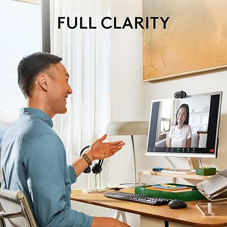 Logitech Brio 100 Full HD Webcam | Auto-Light Balance | Built-in Mic | Privacy Shutter | USB-A | Compatible with Teams, Zoom, Google Meet – Graphite 6 Logitech Brio 100 Full HD Webcam | Auto-Light Balance | Built-in Mic | Privacy Shutter | USB-A | Compatible with Teams, Zoom, Google Meet – Graphite - Image 6