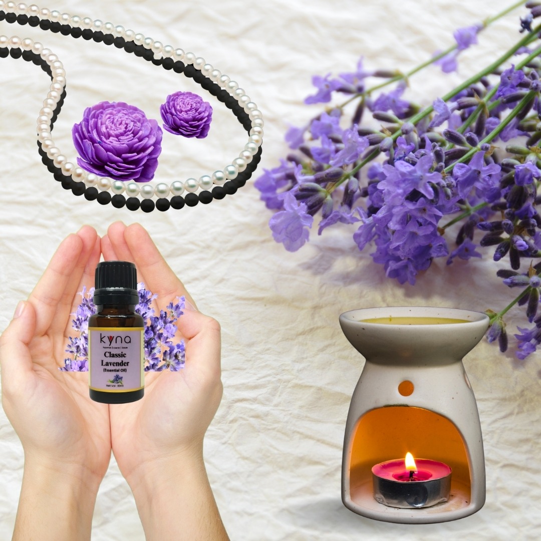 Kyna Lavender Essential Oil β 10 ml | Super Quality Diffuser Oil | Therapeutic Grade | Glass Bottle 2 Kyna Lavender Essential Oil β 10 ml | Super Quality Diffuser Oil | Therapeutic Grade | Glass Bottle - Image 2