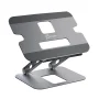 Adjustable aluminum laptop stand for up to 16" devices