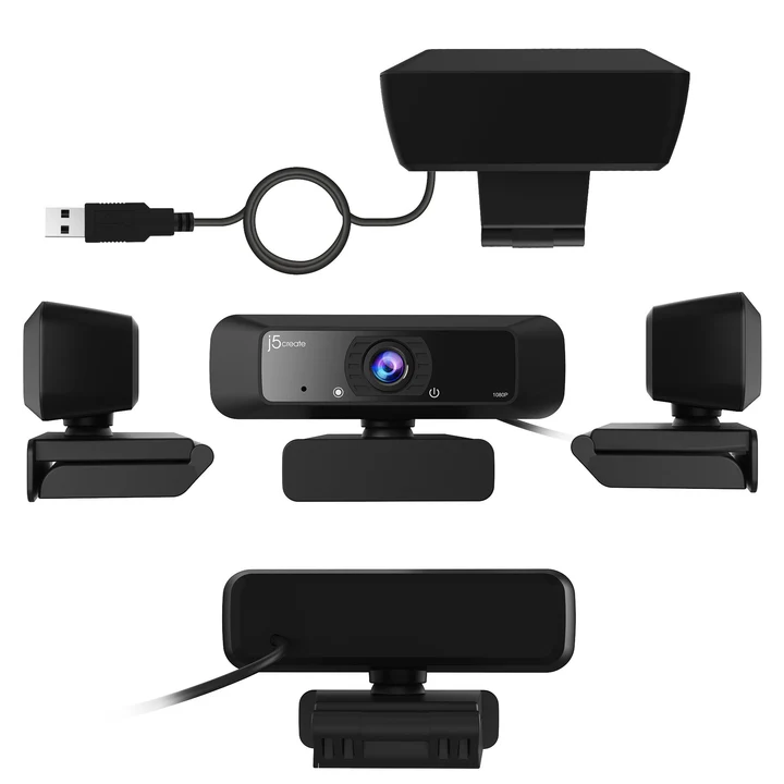 j5create JVCU100 Webcam with 360° Rotation, USB Full HD 1080p, Built-in Microphone, Low Light Enhancement, Plug & Play for Windows, macOS, Chrome OS 7 j5create JVCU100 Webcam with 360° Rotation, USB Full HD 1080p, Built-in Microphone, Low Light Enhancement, Plug & Play for Windows, macOS, Chrome OS - Image 7