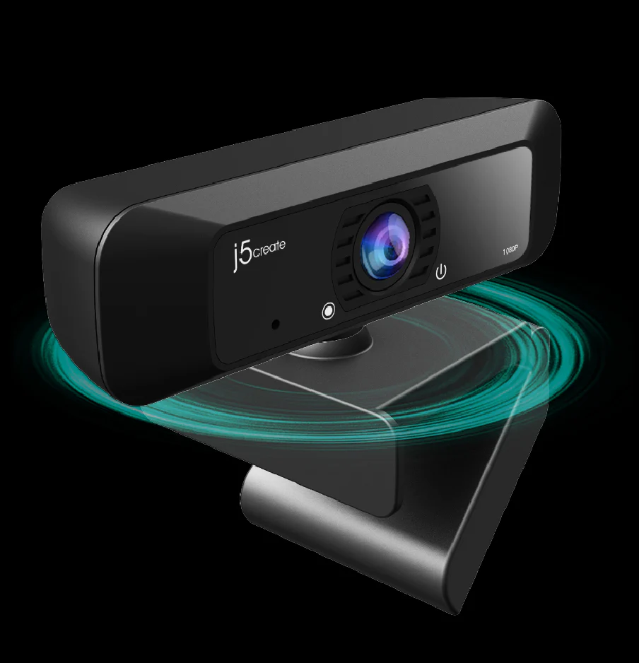 j5create JVCU100 Webcam with 360° Rotation, USB Full HD 1080p, Built-in Microphone, Low Light Enhancement, Plug & Play for Windows, macOS, Chrome OS 2 j5create JVCU100 Webcam with 360° Rotation, USB Full HD 1080p, Built-in Microphone, Low Light Enhancement, Plug & Play for Windows, macOS, Chrome OS - Image 2