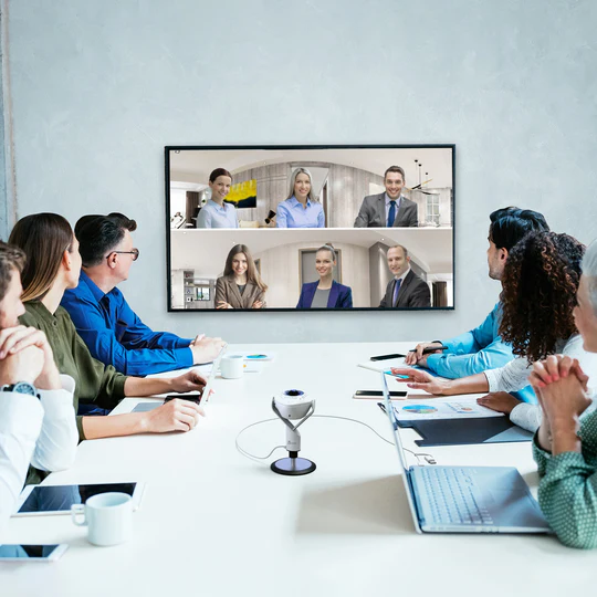 j5create JVU368 360° AI-Powered Webcam with Built-in Speakerphone – 5MP Sony Sensor, Auto-Framing, 6 Display Modes, Echo Cancellation, Remote Control, USB-C & USB-A Plug & Play 9 j5create JVU368 360° AI-Powered Webcam with Built-in Speakerphone – 5MP Sony Sensor, Auto-Framing, 6 Display Modes, Echo Cancellation, Remote Control, USB-C & USB-A Plug & Play - Image 9