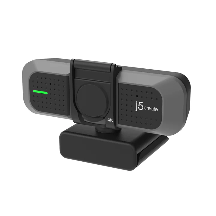 j5create JVU430 USB 4K Ultra HD Webcam with Dual Microphones, 8MP Sensor, 360° Swivel, Privacy Cover, Plug & Play, Compatible with Windows, macOS, ChromeOS, Linux 3 j5create JVU430 USB 4K Ultra HD Webcam with Dual Microphones, 8MP Sensor, 360° Swivel, Privacy Cover, Plug & Play, Compatible with Windows, macOS, ChromeOS, Linux - Image 3