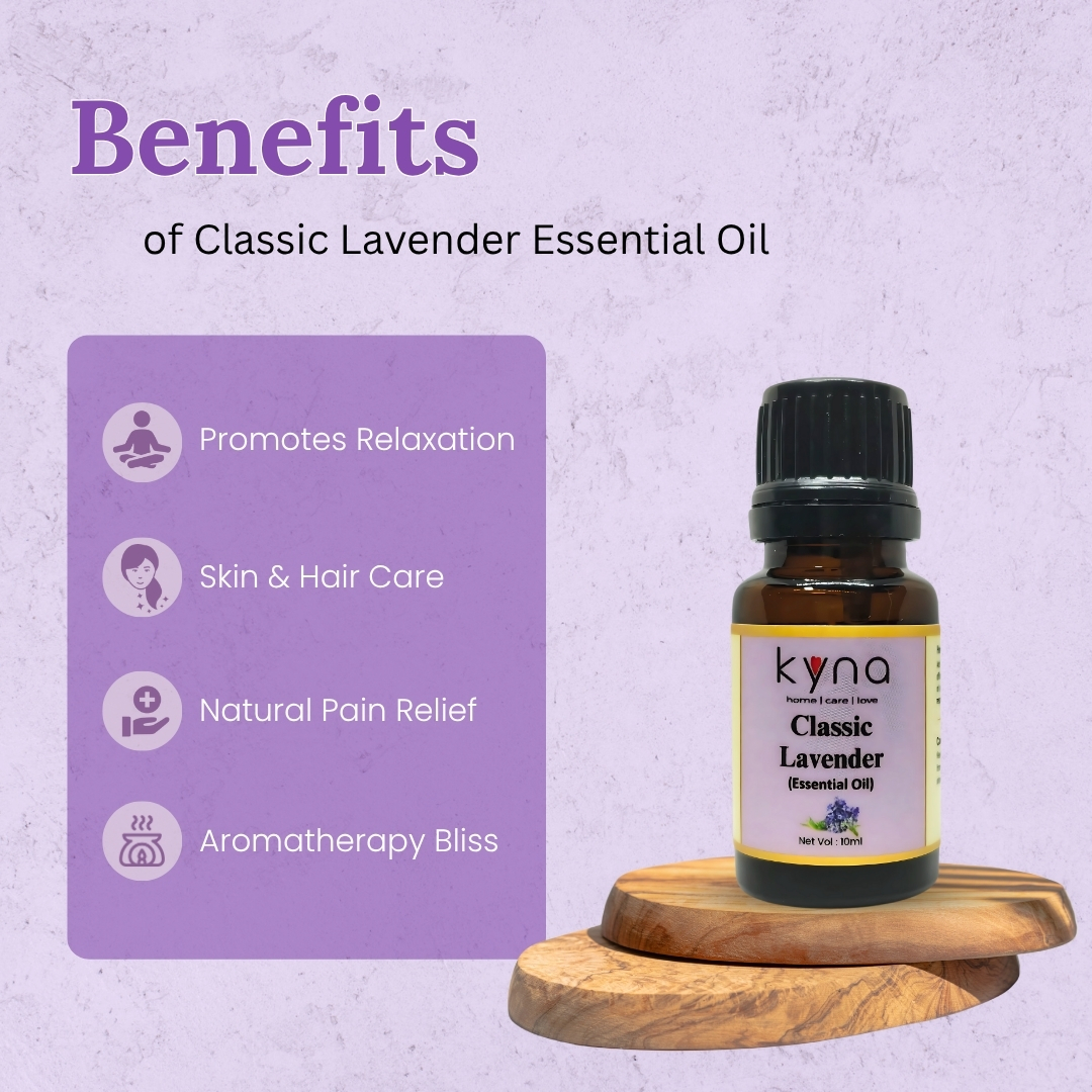 Kyna Lavender Essential Oil β 10 ml | Super Quality Diffuser Oil | Therapeutic Grade | Glass Bottle 4 Kyna Lavender Essential Oil β 10 ml | Super Quality Diffuser Oil | Therapeutic Grade | Glass Bottle - Image 4
