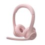 Logitech Zone 300 Rose Bluetooth Wireless Headset for Office & Calls