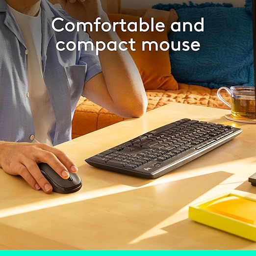 Logitech Powerful MK295 Silent Wireless Keyboard & Mouse Combo – Lag-Free, 90% Less Noise, Full Numpad 7 Logitech Powerful MK295 Silent Wireless Keyboard & Mouse Combo – Lag-Free, 90% Less Noise, Full Numpad - Image 7