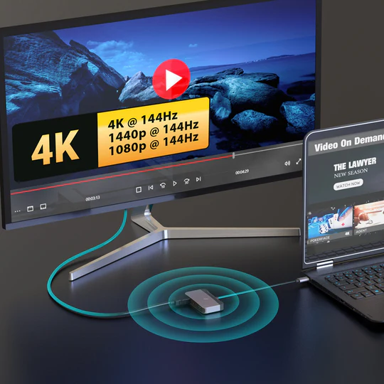 J5Create JCA399G Power-Packed USB-C to HDMI 4K144Hz + Dual 10Gbps USB Ports + 100W PD Adapter – Built for Gamers & Creators 5 J5Create JCA399G Power-Packed USB-C to HDMI 4K144Hz + Dual 10Gbps USB Ports + 100W PD Adapter – Built for Gamers & Creators - Image 5