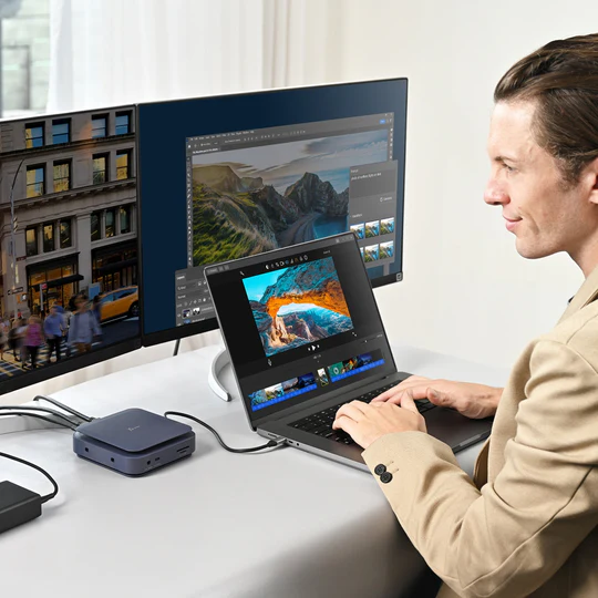 J5Create Powerful Dual 4K HDMI Dock with 140W PD 3.1 – Ultra-Fast USB 10Gbps, Gigabit LAN, SD Card Reader – JCD3196 6 J5Create Powerful Dual 4K HDMI Dock with 140W PD 3.1 – Ultra-Fast USB 10Gbps, Gigabit LAN, SD Card Reader – JCD3196 - Image 6