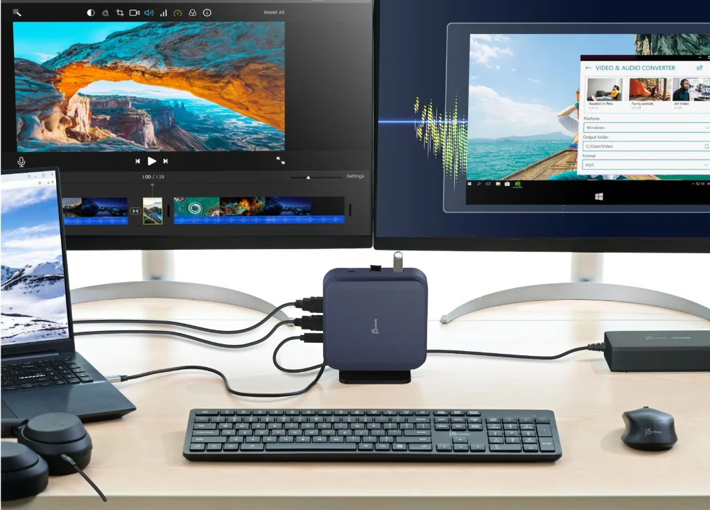 J5Create Powerful Dual 4K HDMI Dock with 140W PD 3.1 – Ultra-Fast USB 10Gbps, Gigabit LAN, SD Card Reader – JCD3196 19