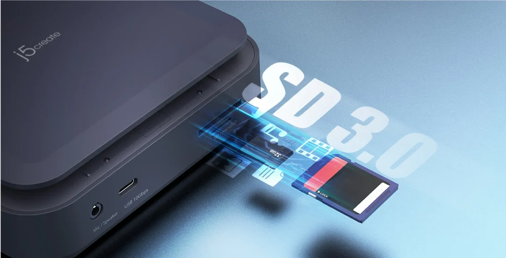 J5Create Powerful Dual 4K HDMI Dock with 140W PD 3.1 – Ultra-Fast USB 10Gbps, Gigabit LAN, SD Card Reader – JCD3196 17