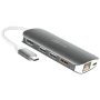 J5Create USB-C multi adapter 9-in-1 with HDMI, Ethernet, and SD card