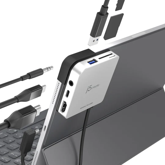 J5Create JCD612 Powerful USB-C to 4K 60Hz HDMI Travel Dock – Compact Connectivity Hub for iPad Pro and USB-C Devices 6 J5Create JCD612 Powerful USB-C to 4K 60Hz HDMI Travel Dock – Compact Connectivity Hub for iPad Pro and USB-C Devices - Image 6