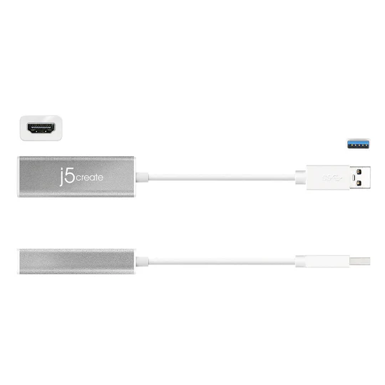 J5Create Powerful USB 3.0 to HDMI Slim Display Adapter – Instantly Expand Your Visual Workspace in Full HD 4 J5Create USB HDMI Display Adapter
