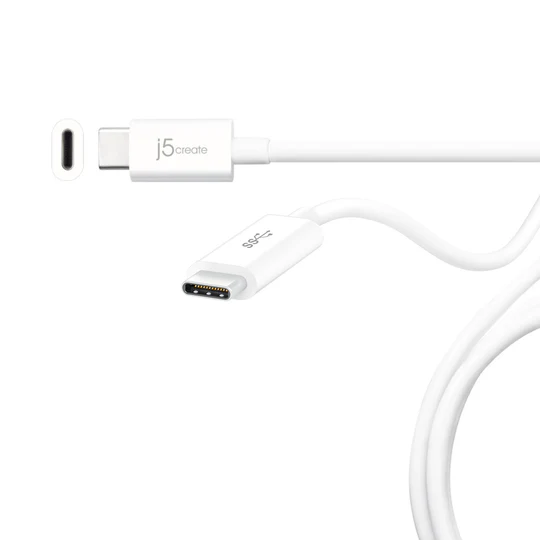 J5Create JUCX03 Powerful USB-C to USB-C Cable with 10Gbps Data Speed & 100W Charging Support