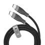 J5Create JUCX18L18 USB-C 60W Braided Fast Charging Cable with Ultra Soft Jacket