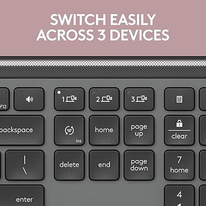 Logitech Sleek Signature Slim K950 Wireless Keyboard – Multi-Device, Quiet Typing, Bluetooth, Recycled Build 5 Logitech Sleek Signature Slim K950 Wireless Keyboard – Multi-Device, Quiet Typing, Bluetooth, Recycled Build - Image 5