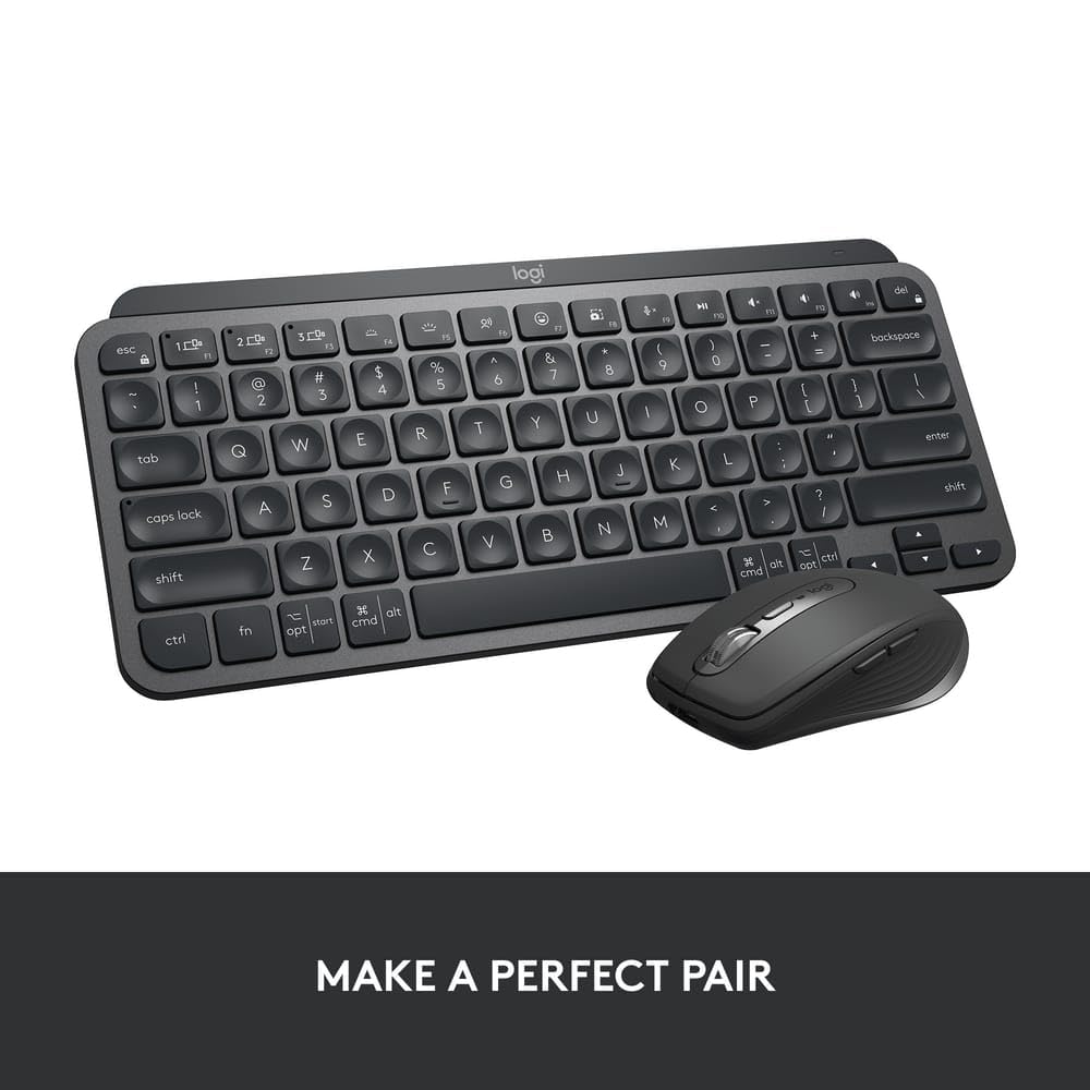 Logitech MX Keys Mini Wireless Illuminated Keyboard – Compact Metal Build with Smart Keys, Backlighting & Multi-Device Bluetooth Connectivity (Graphite) 11 Logitech MX Keys Mini Wireless Illuminated Keyboard – Compact Metal Build with Smart Keys, Backlighting & Multi-Device Bluetooth Connectivity (Graphite) - Image 11