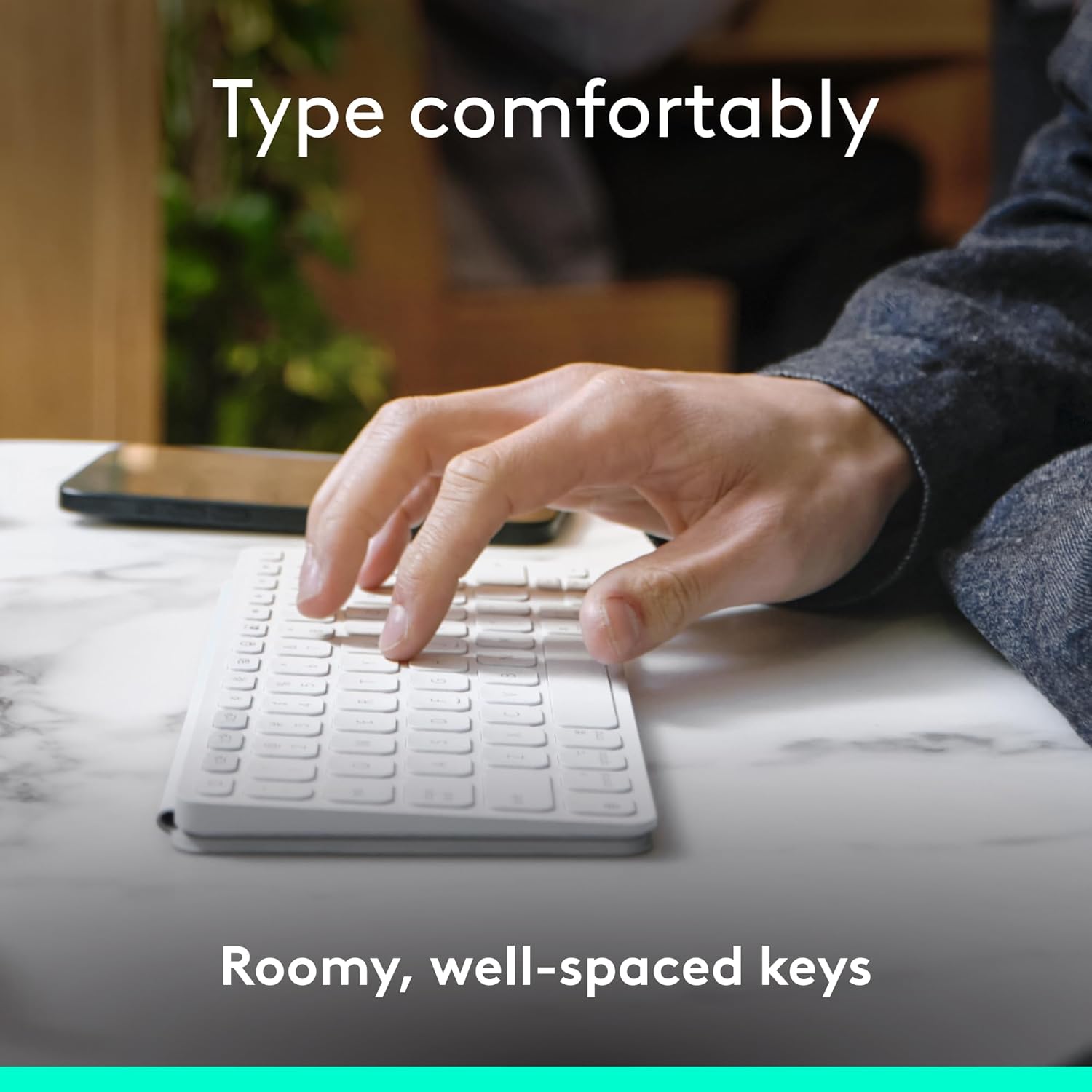 Logitech Keys-to-Go 2 Portable Bluetooth Keyboard – Ultra Slim Wireless with Built-in Cover, Multi-OS Compatibility, 3-Year Battery Life - Pale Grey 7 Logitech Keys-to-Go 2 Portable Bluetooth Keyboard – Ultra Slim Wireless with Built-in Cover, Multi-OS Compatibility, 3-Year Battery Life - Pale Grey - Image 7