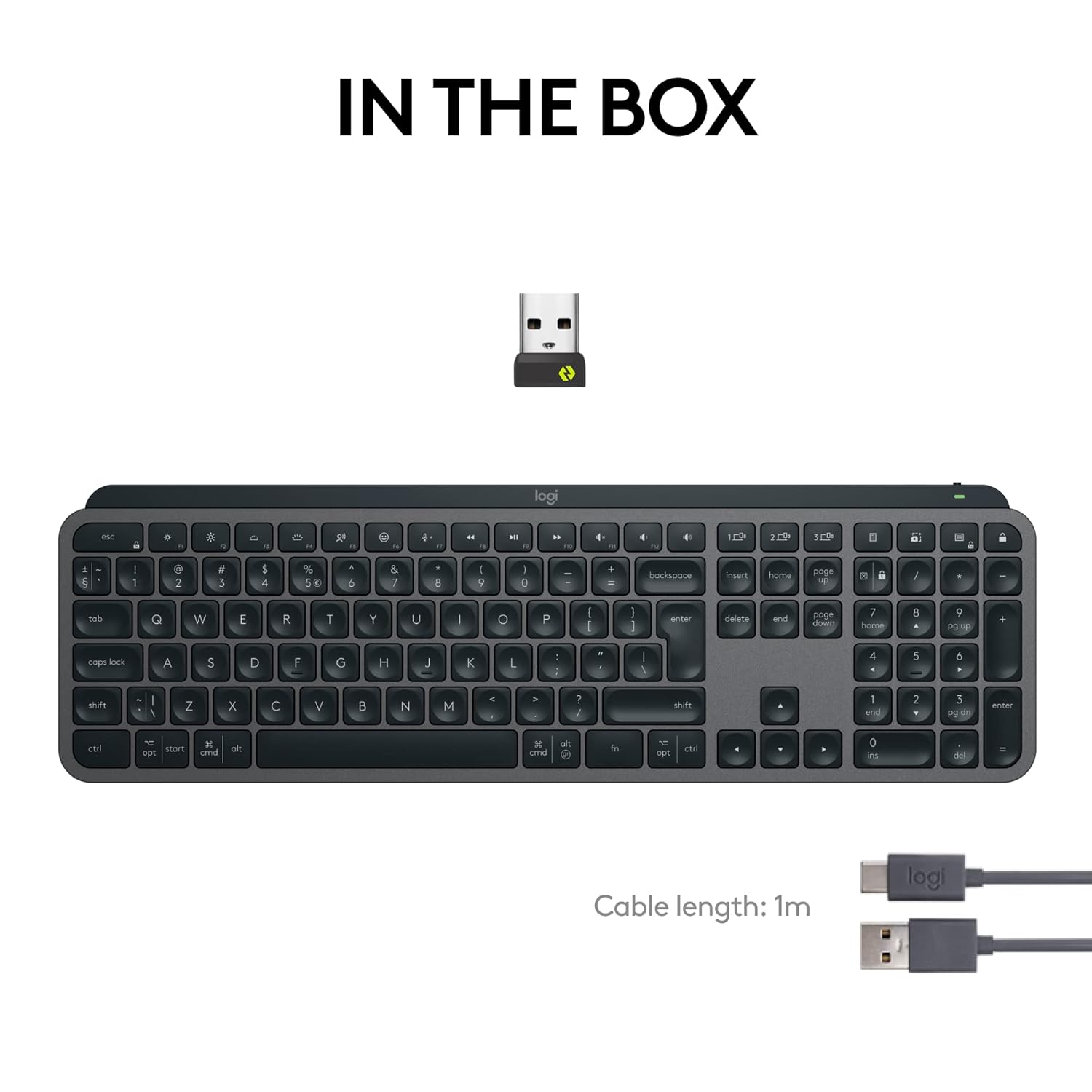 Logitech G Keys S Wireless Keyboard – Premium Low Profile Quiet Typing with Programmable Keys & Backlighting for Windows, Mac, Linux, Chrome (Graphite) 9 Logitech G Keys S Wireless Keyboard – Premium Low Profile Quiet Typing with Programmable Keys & Backlighting for Windows, Mac, Linux, Chrome (Graphite) - Image 9