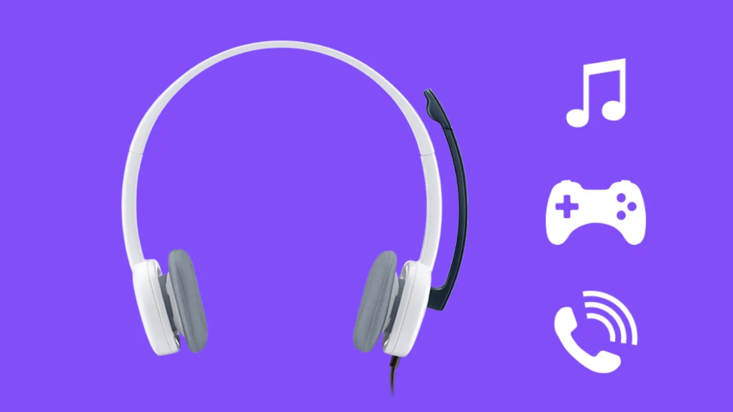 Logitech H150 Stereo Headset – Crisp Internet Calls & Stereo Sound with Noise-Reducing Mic, In-line Controls, Adjustable Fit – White 7