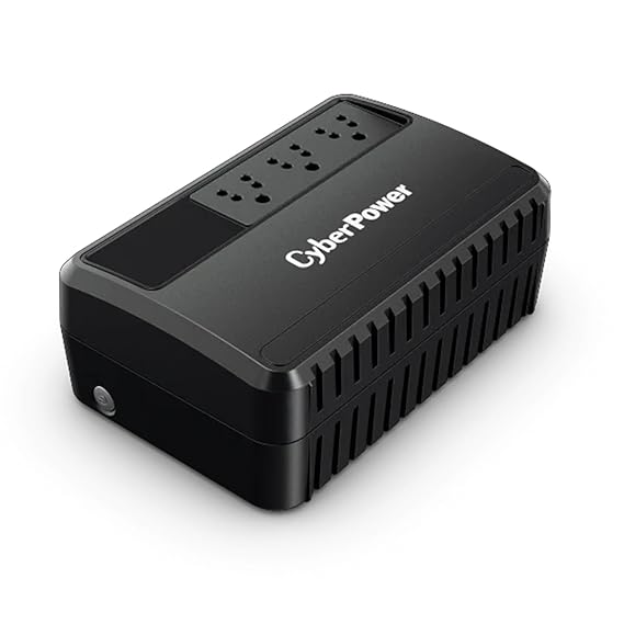 CyberPower BU600E-IN Line-Interactive UPS – 600VA / 360W, AVR, Fire-Resistant, Generator-Compatible, 30 Min Backup @ 60W