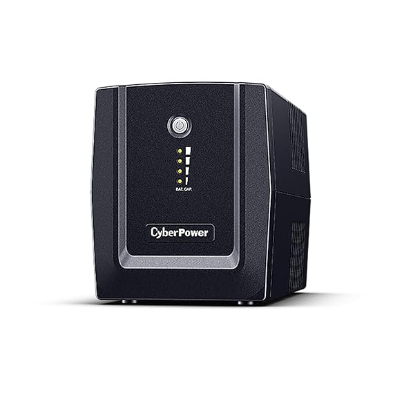 CyberPower UPS UT1200E Line-Interactive – 1200VA / 720W, AVR, Generator-Compatible, 4 Outlets, 65 Min Backup at 60W