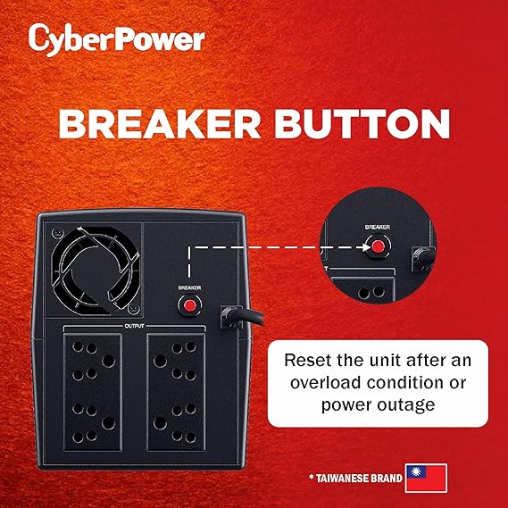 CyberPower UPS UT1200E Line-Interactive – 1200VA / 720W, AVR, Generator-Compatible, 4 Outlets, 65 Min Backup at 60W 6 CyberPower UPS UT1200E Line-Interactive – 1200VA / 720W, AVR, Generator-Compatible, 4 Outlets, 65 Min Backup at 60W - Image 6