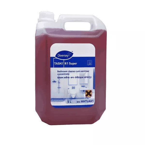 Taski R1 Super Bathroom Cleaner Cum Sanitizer – Powerful Professional Bathroom Cleaning (5 Litre)