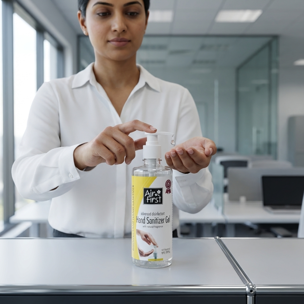 Air First Hand Sanitizer Gel – 500 ml Pump Bottle | Advanced Disinfectant for Home, Office & Workplace Hygiene 3 Air First Hand Sanitizer Gel – 500 ml Pump Bottle | Advanced Disinfectant for Home, Office & Workplace Hygiene - Image 3