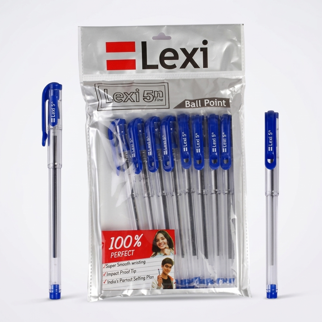 Lexi 5N+ Smooth Ball Pen 0.7mm Blue Pack of 10 – Cost Efficient Writing Pens for Office & Bulk Use 3 Lexi 5N+ Smooth Ball Pen 0.7mm Blue Pack of 10 – Cost Efficient Writing Pens for Office & Bulk Use - Image 3