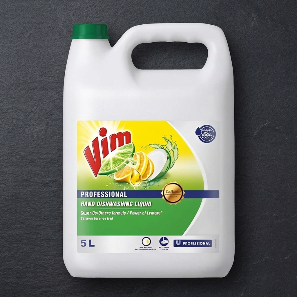 Vim Pro Powerful Dishwash Liquid 5L Lemon – Heavy Duty Grease Cleaning for Commercial Kitchen & Pantry Use 5 Vim Pro Dishwash Liquid 5L Lemon – Heavy Duty Kitchen Cleaner