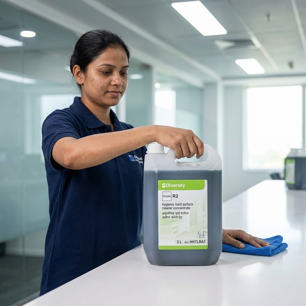 Taski R2 Powerful General Purpose Cleaner & Sanitizer – 5 Litre | Hard Surface & Floor Cleaning Solution 3 Taski R2 Powerful General Purpose Cleaner & Sanitizer – 5 Litre | Hard Surface & Floor Cleaning Solution - Image 3