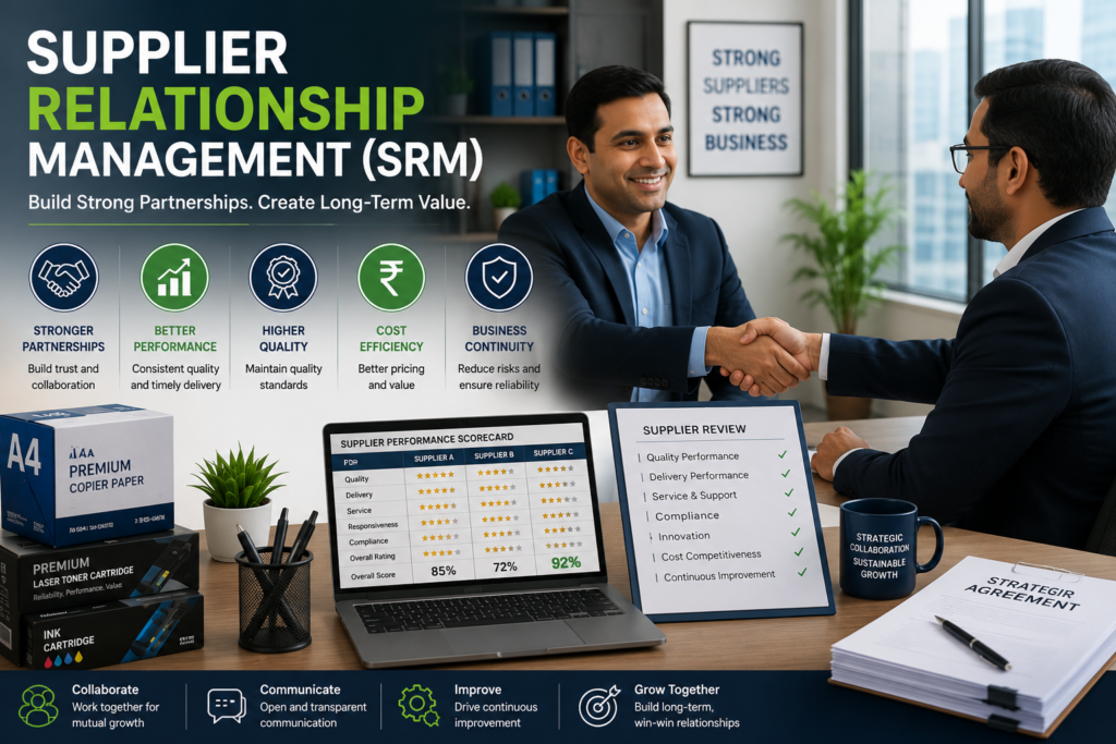 Supplier Relationship Management (SRM): A Complete Guide for Modern Procurement Teams 1 Learn what Supplier Relationship Management (SRM) is, why it matters, and how businesses can improve supplier performance, reduce procurement risks, and build long-term partnerships.