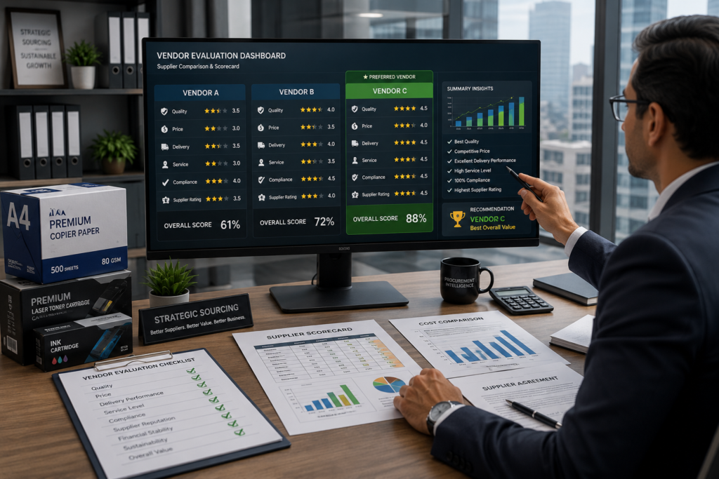 Vendor Evaluation Checklist: How to Choose the Right Supplier for Your Business 2 Learn how to evaluate suppliers using a practical vendor evaluation checklist covering quality, pricing, delivery performance, compliance, and supplier reliability.