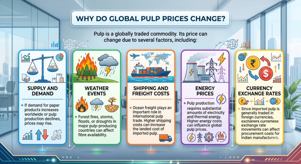 How Pulp Prices Affect Copier Paper Prices in India 1 A4 paper, agricultural residue paper, Copier paper, copier paper prices, office paper, office stationery, Office Supplies, paper industry, paper industry india, paper manufacturing, paper pricing, paper procurement, paper pulp, paper raw materials, pulp market, pulp prices, recycled fibre, sustainable paper, virgin pulp