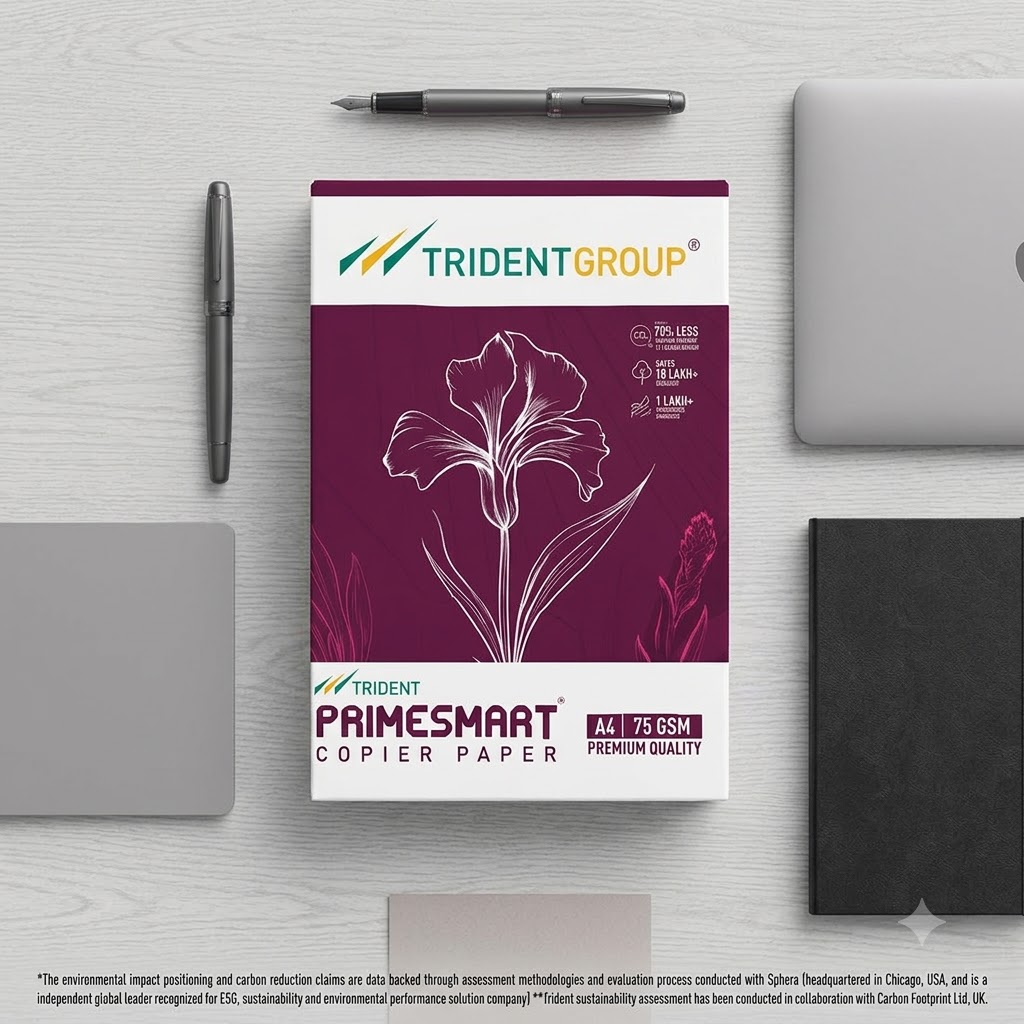 Trident PrimeSmart A4 Paper 75 GSM | Sustainable Copier Paper - Pack of 20 Reams (500 Sheet each) 4 Trident PrimeSmart A4 Paper 75 GSM | Sustainable Copier Paper - Pack of 20 Reams (500 Sheet each) - Image 4