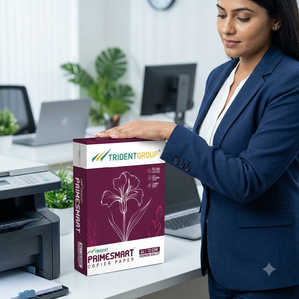 Trident PrimeSmart A4 Paper 75 GSM | Sustainable Copier Paper - Pack of 20 Reams (500 Sheet each) 2 Trident PrimeSmart A4 Paper 75 GSM | Sustainable Copier Paper - Pack of 20 Reams (500 Sheet each) - Image 2